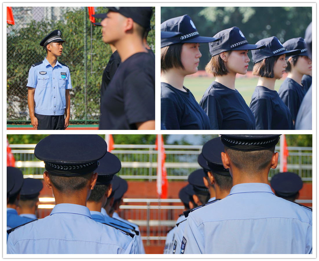 上海公安学院新生军训图片